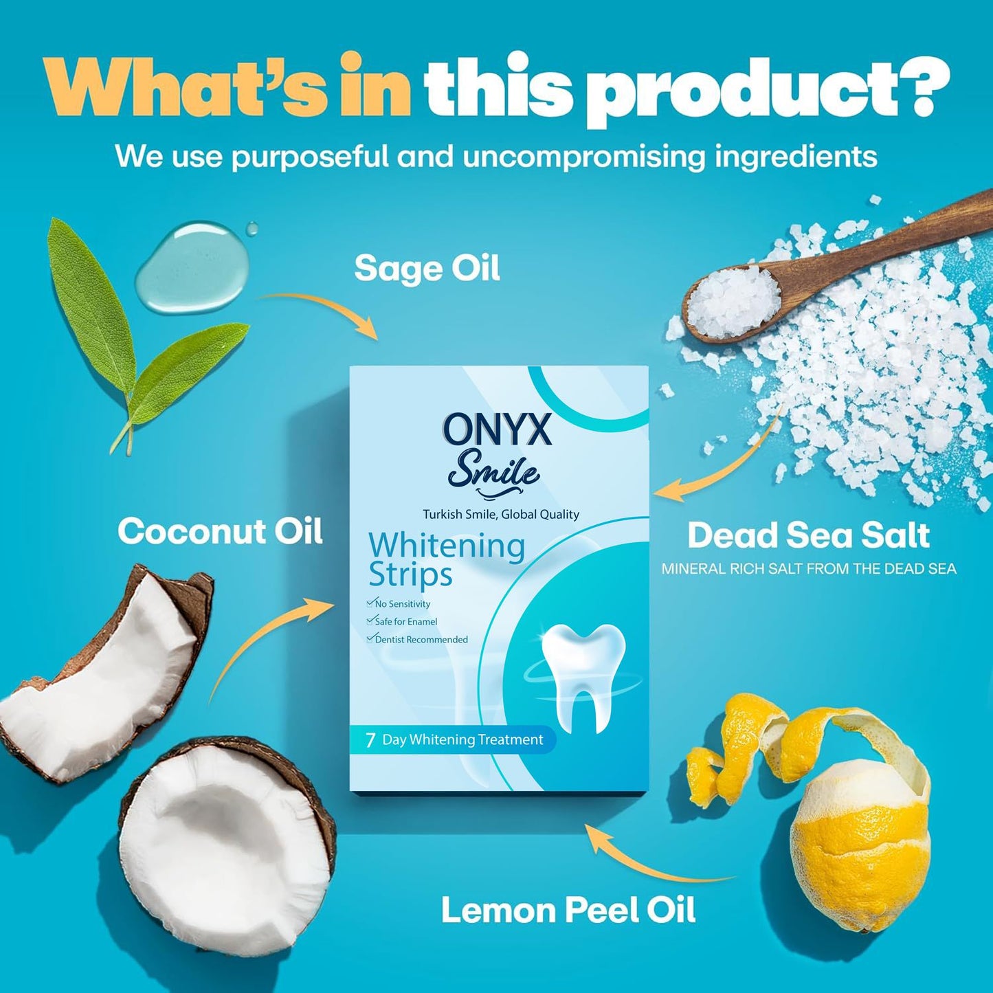 Onyx Smile – Best Smile Kit (28 Whitening Strips+ ToothPaste)